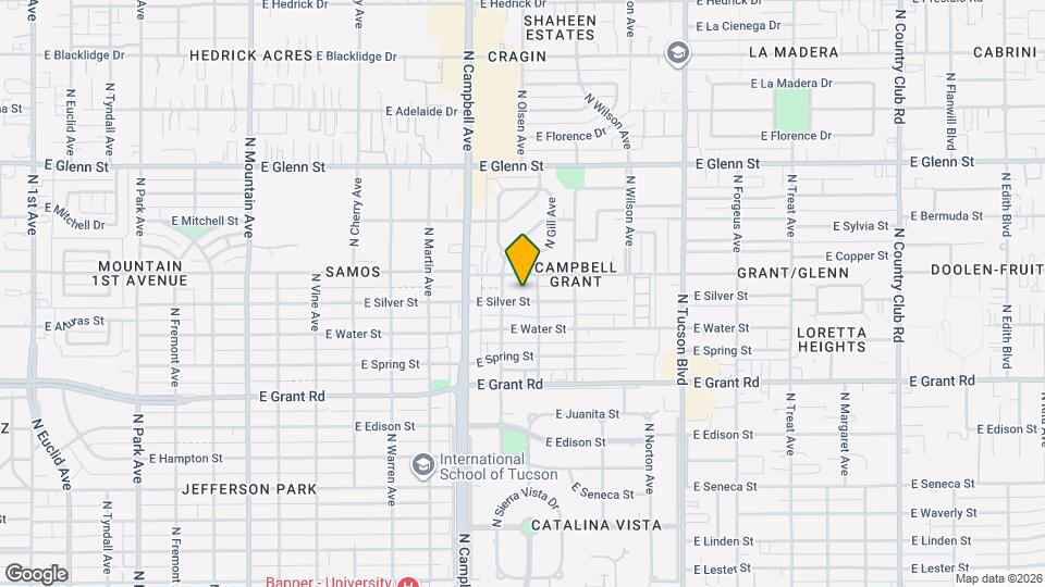 2019 E Silver St Mapa y Detalles de la Ubicación