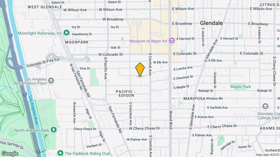 332 W Lomita Ave Mapa y Detalles de la Ubicación