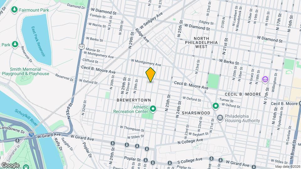 1620 N Bailey St Map and Location Details