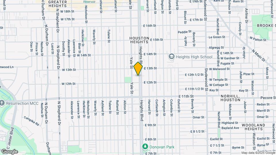 1217 Heights Blvd Map and Location Details