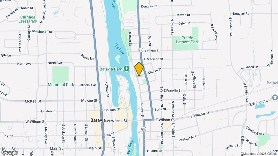 414 N River St Mapa y Detalles de la Ubicación
