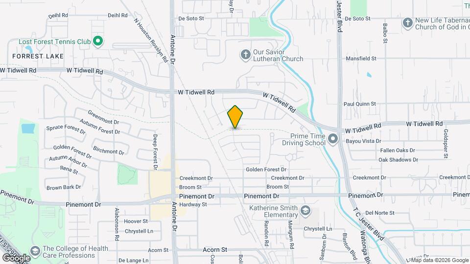 5050 Spring Forest Dr Map and Location Details