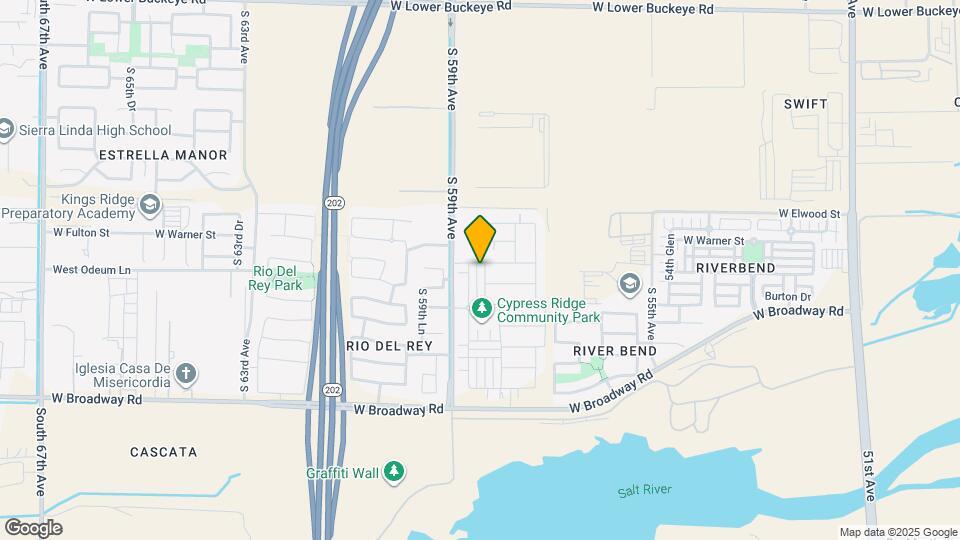 3814 S 58th Dr Map and Location Details