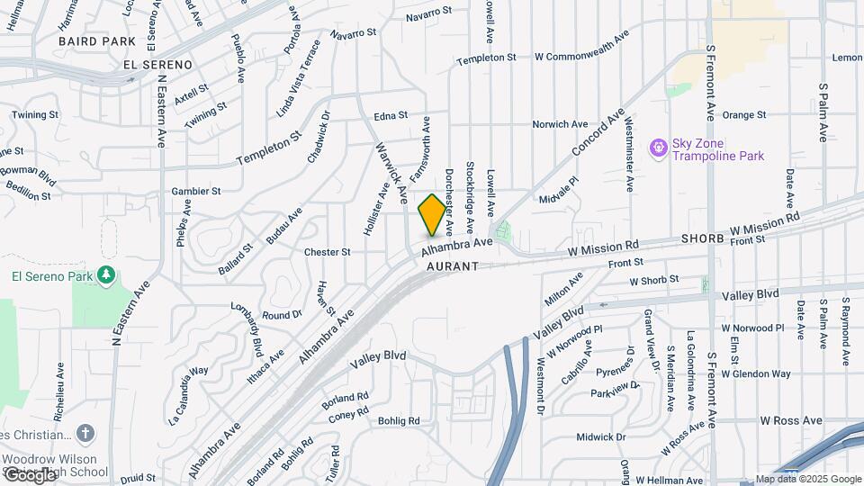5501-5505 Alhambra Ave Map and Location Details