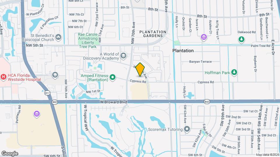 6903 Cypress Rd, Unit PH19 Mapa y Detalles de la Ubicación