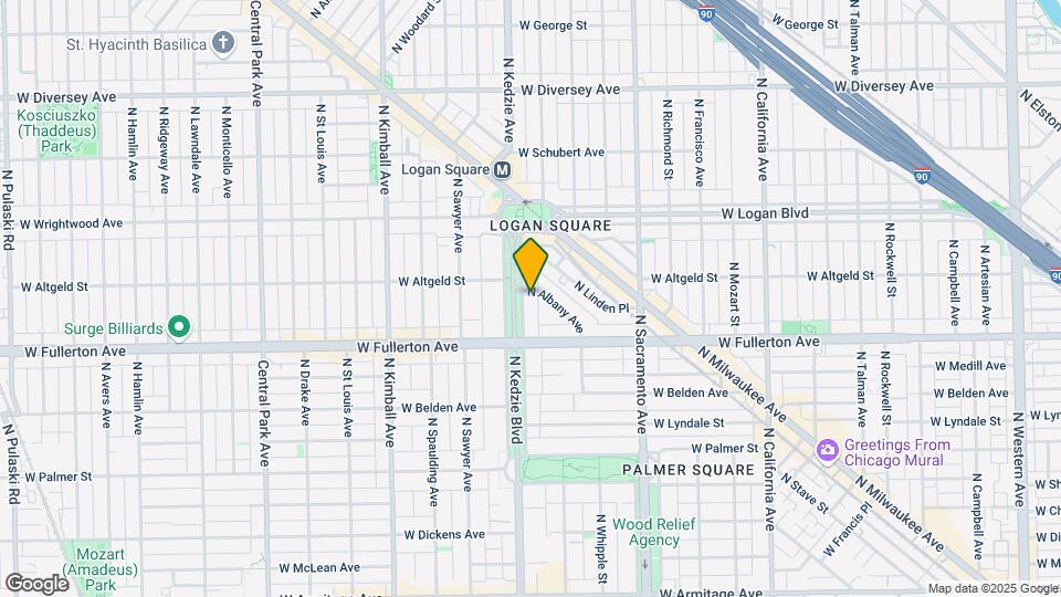 2478 N Albany Ave Map and Location Details