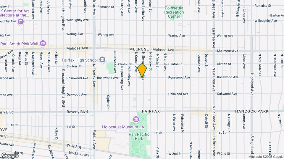 465 N Sierra Bonita Ave Map and Location Details
