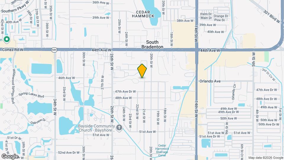 2105 46th Ave Dr W, Unit 2105 Map and Location Details