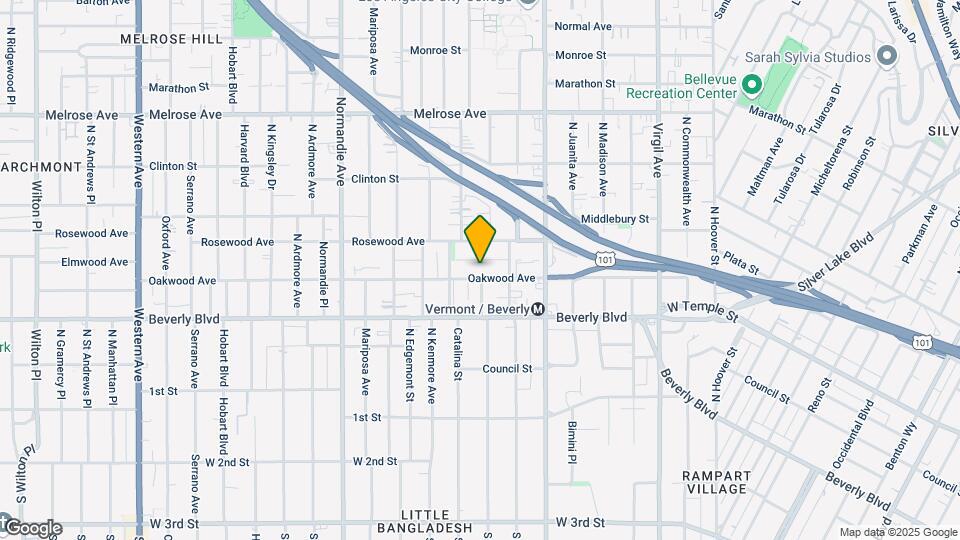 4053 Oakwood Ave Map and Location Details