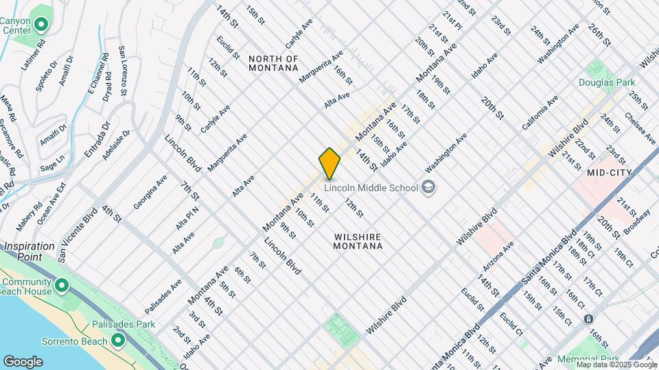 834 12th St, Unit B Map and Location Details