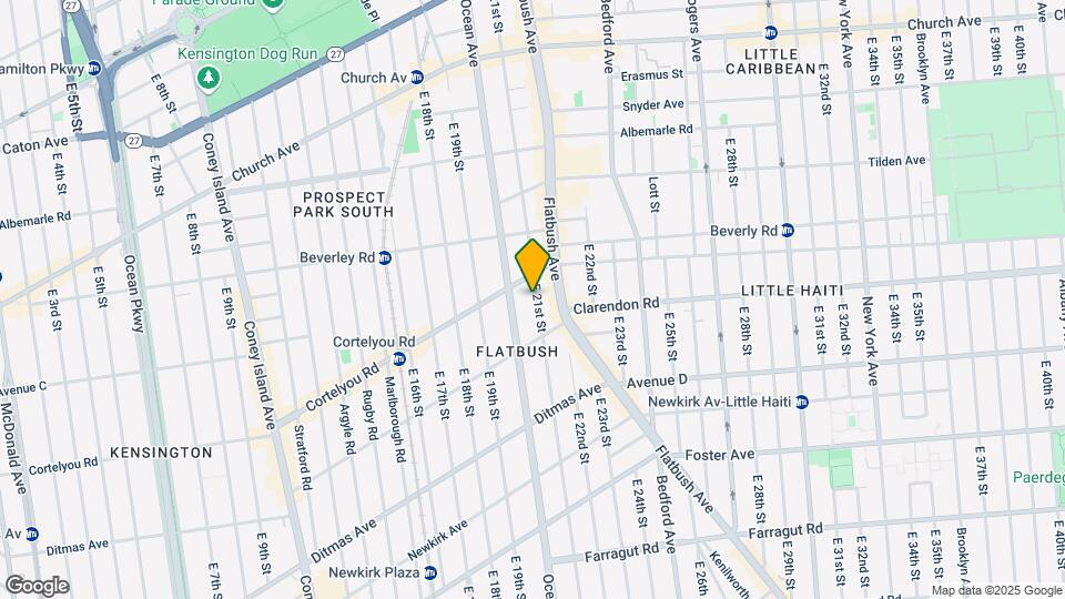 460 E 21st St Map and Location Details
