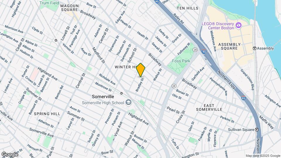 44 Bradley St, Unit #1 Map and Location Details