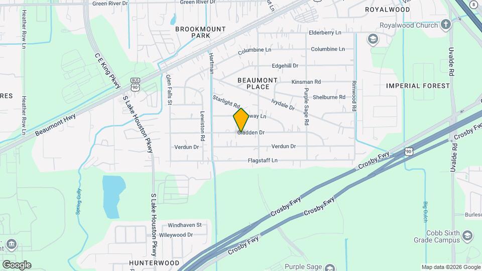 12906 Gladden Dr Map and Location Details