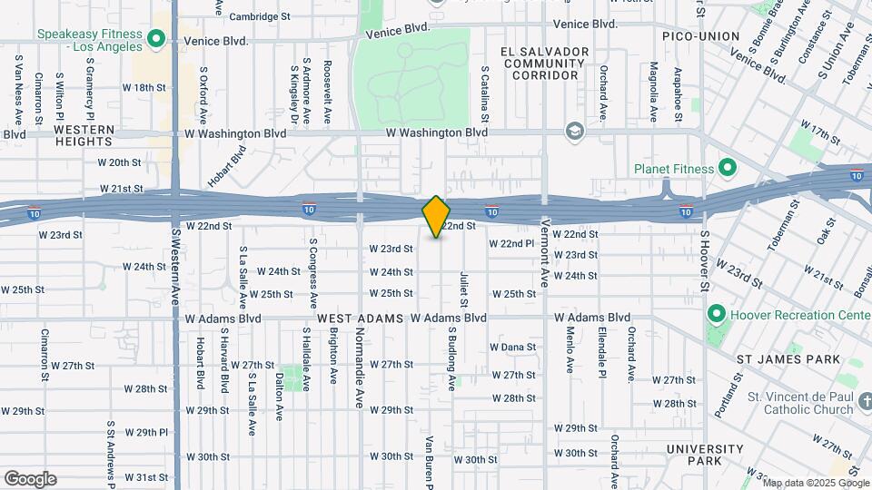 2221 S Budlong Ave Mapa y Detalles de la Ubicación