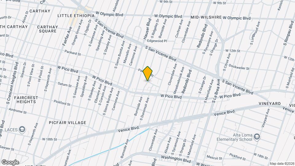 1332-1336 Burnside Ave Map and Location Details