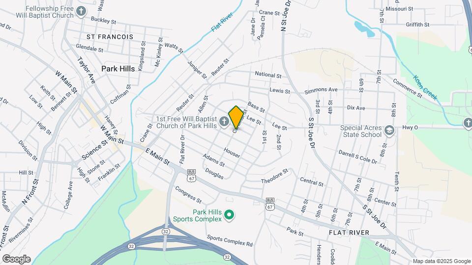 303 Cardinal St Map and Location Details