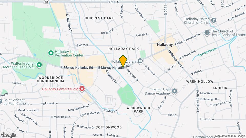 2070 E Murray Holladay Rd, Unit Unit 1 Map and Location Details