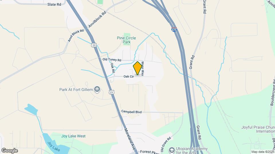 2581 Oak Cir Map and Location Details