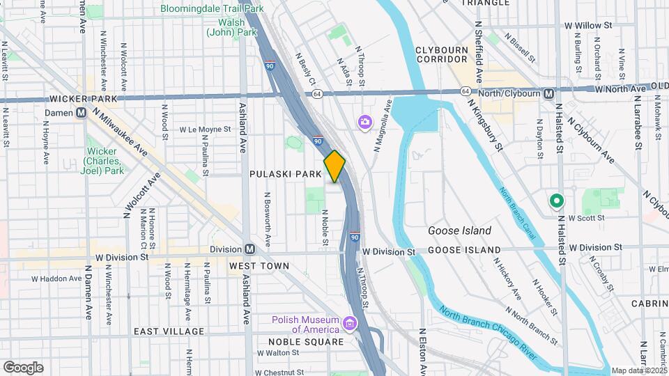 1360 W Evergreen Ave Mapa y Detalles de la Ubicación