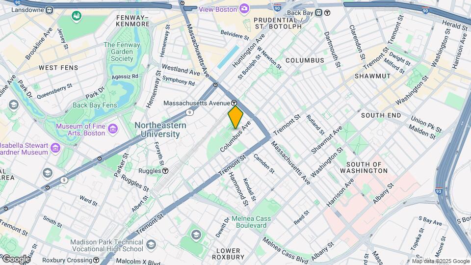 625 Columbus Ave, Unit 3 Map and Location Details