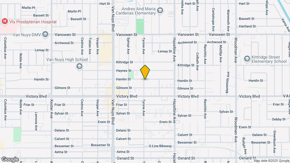 14258 Hamlin St Map and Location Details