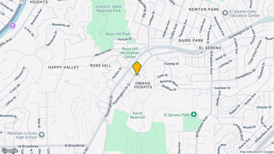 4438 Huntington Dr Map and Location Details