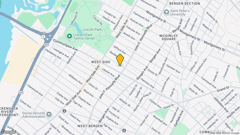 215 Harrison Ave Map and Location Details