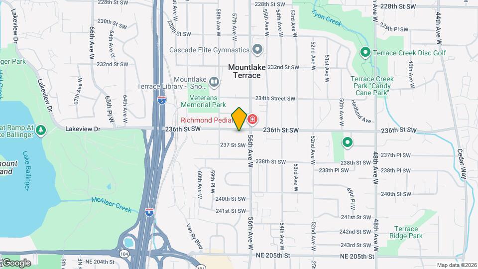 5608 236th St SW Map and Location Details