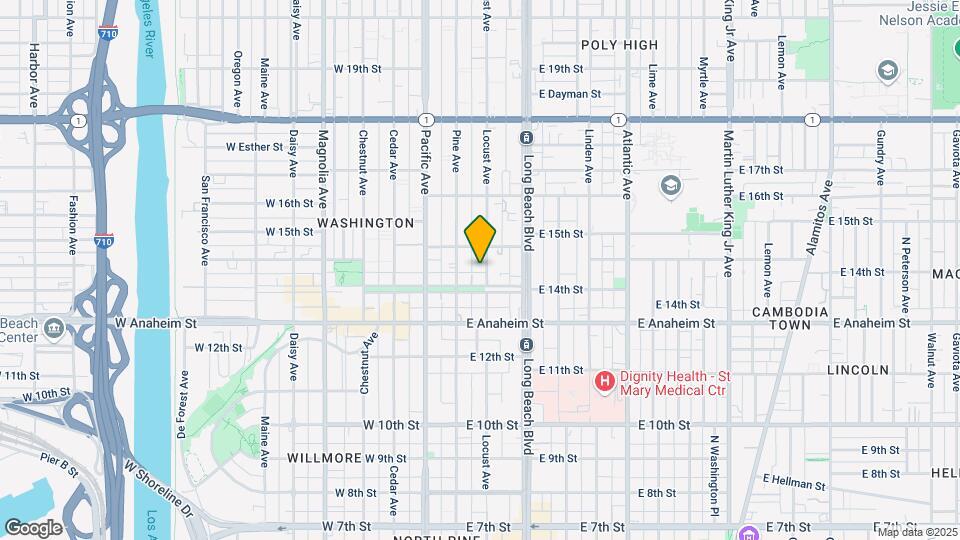 1431 Locust Ave Map and Location Details