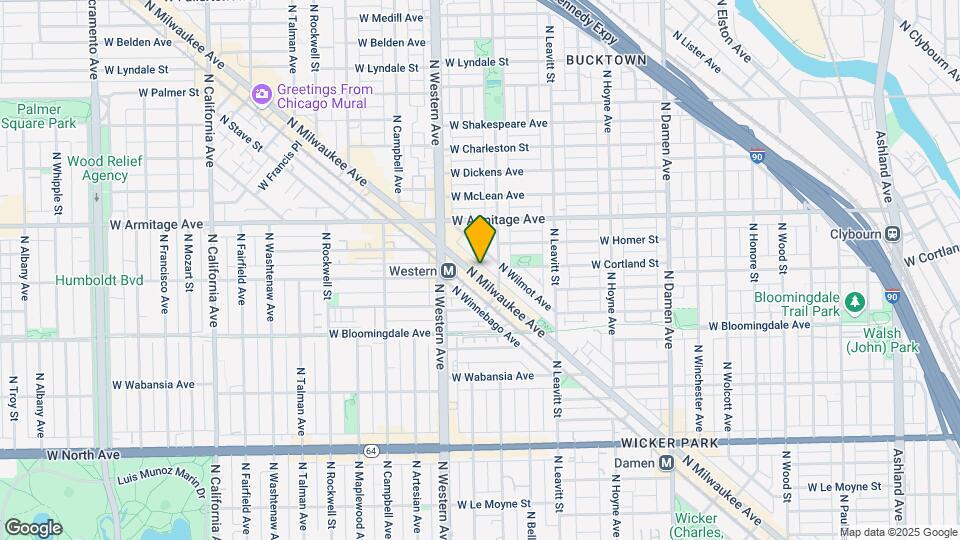 1891 N Milwaukee Ave Map and Location Details