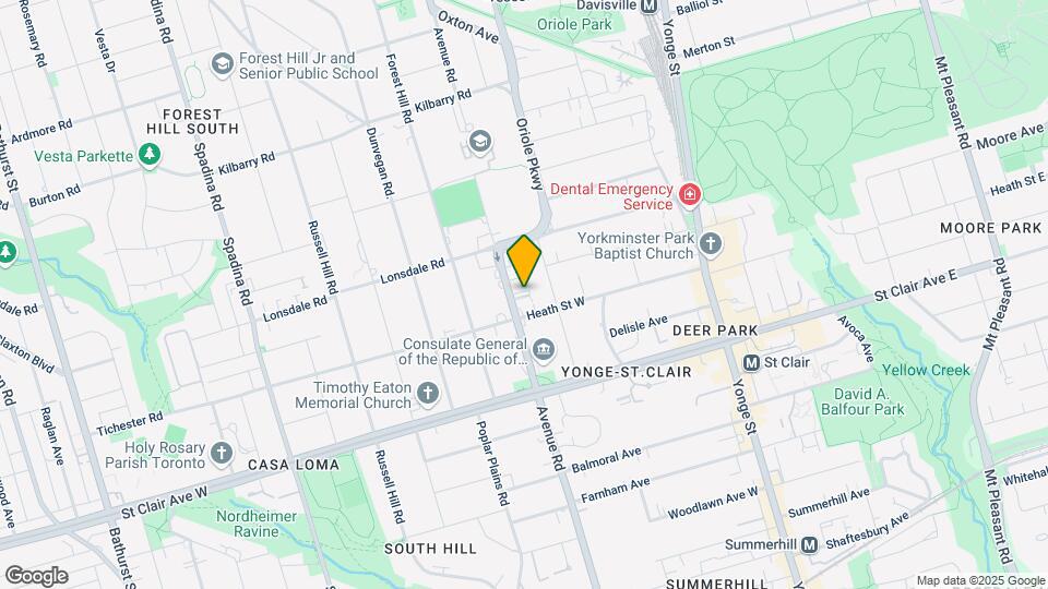 587 Avenue Rd Map and Location Details