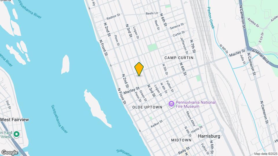 2136 Susquehanna St Map and Location Details