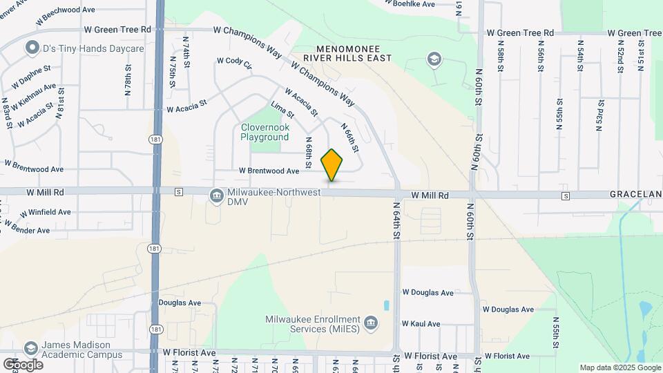6652 W Mill Rd Map and Location Details