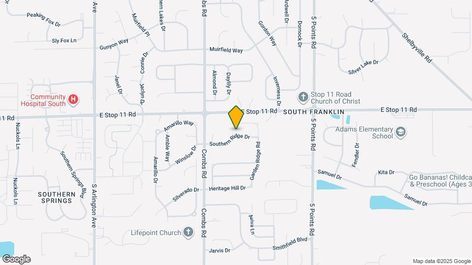 6642 Southern Ridge Dr Map and Location Details