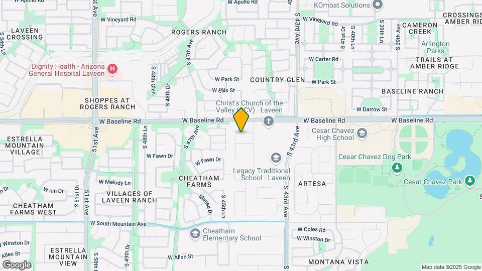 4445 W Valencia Dr Map and Location Details