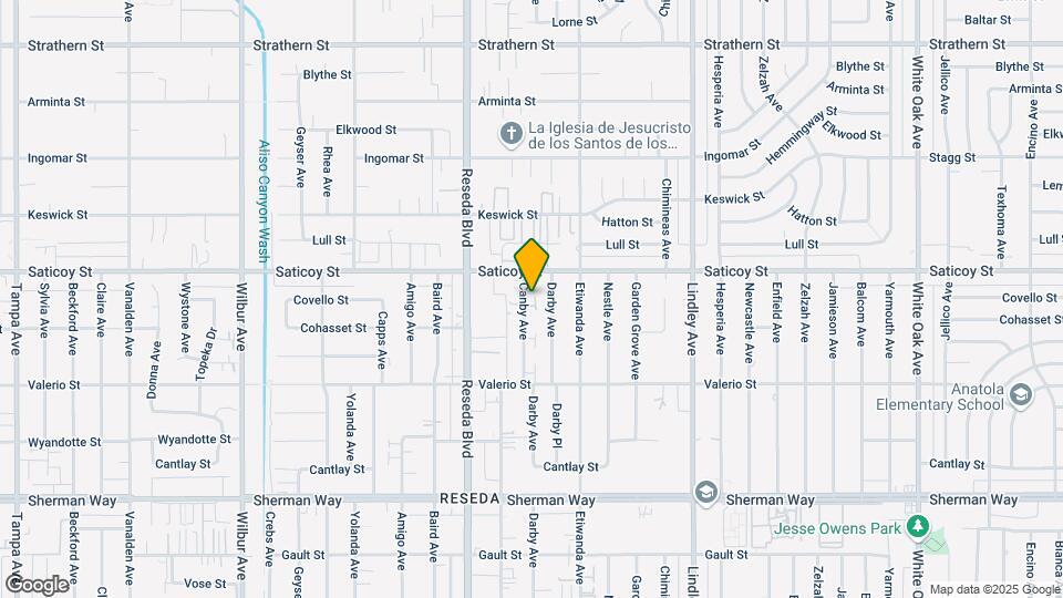 7528 Canby Ave Mapa y Detalles de la Ubicación