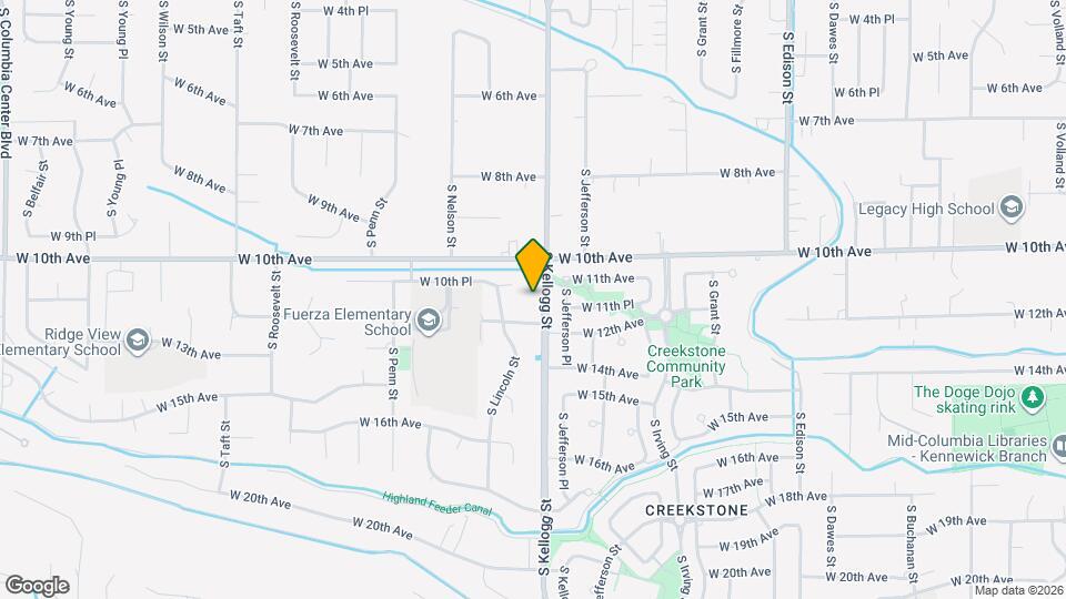 1108 S Kellogg St Mapa y Detalles de la Ubicación