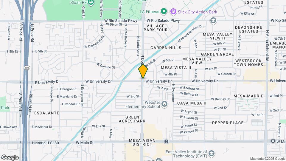 Saratoga Apartments Map and Location Details