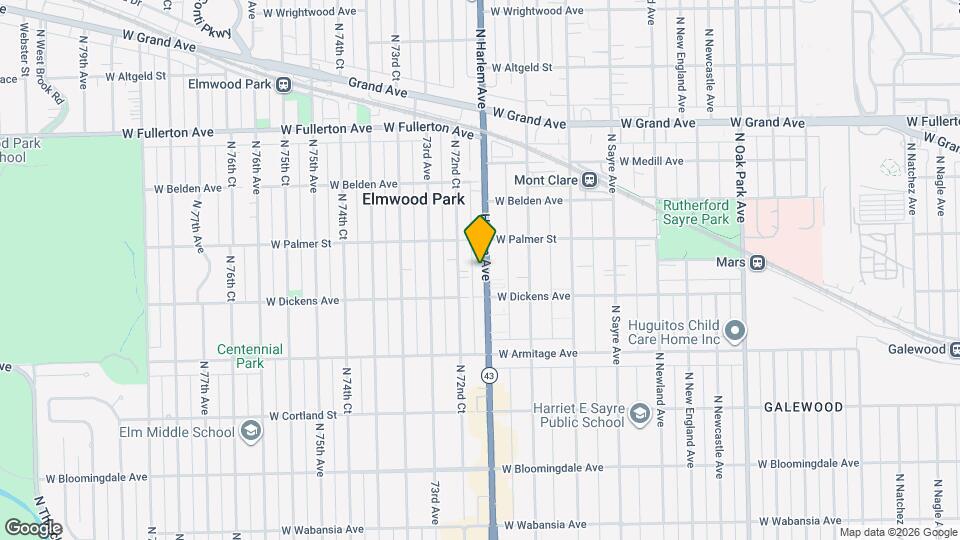 2124 N Harlem Ave Map and Location Details