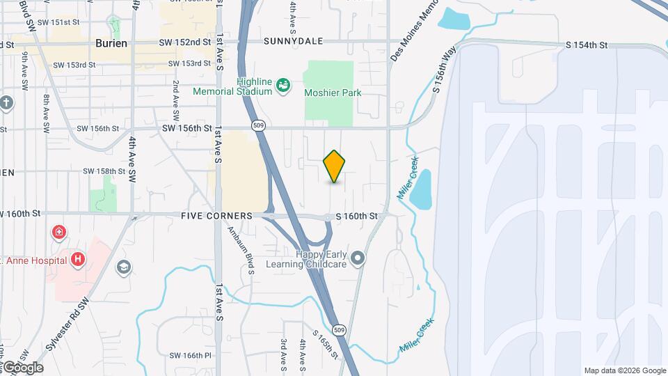 15822 5th Pl S Map and Location Details