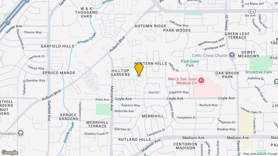 6046 Vía Casitas Map and Location Details