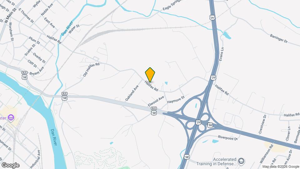 1050 Halifax Rd Map and Location Details