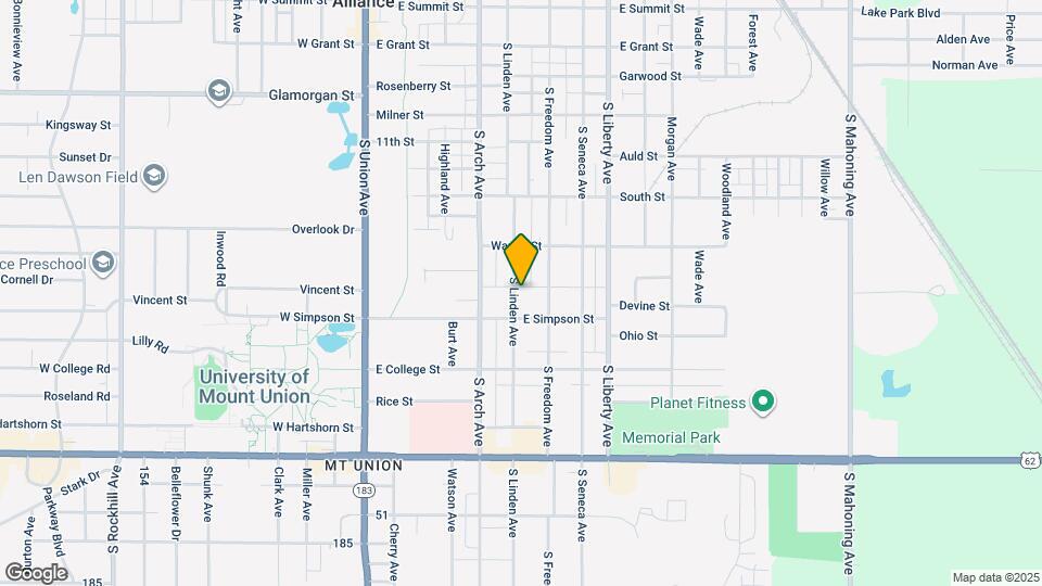 1508 S Linden Ave Map and Location Details