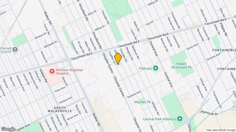 2318 Cadillac St Map and Location Details