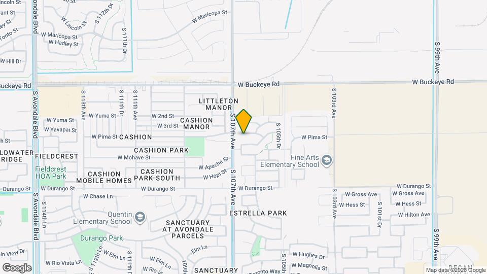 10633 W Pima St Mapa y Detalles de la Ubicación