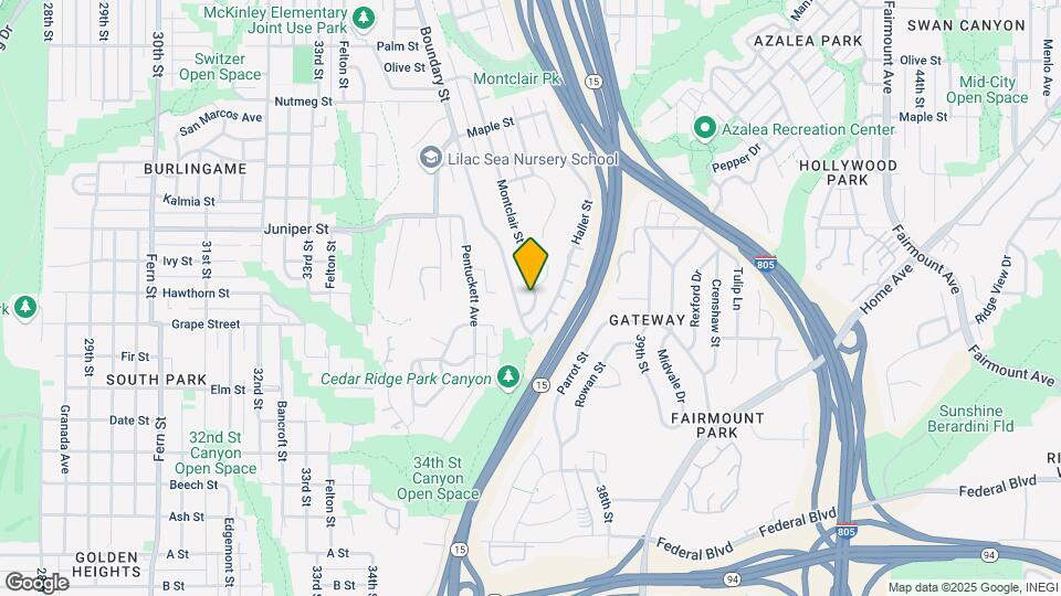 2068 Montclair St Map and Location Details