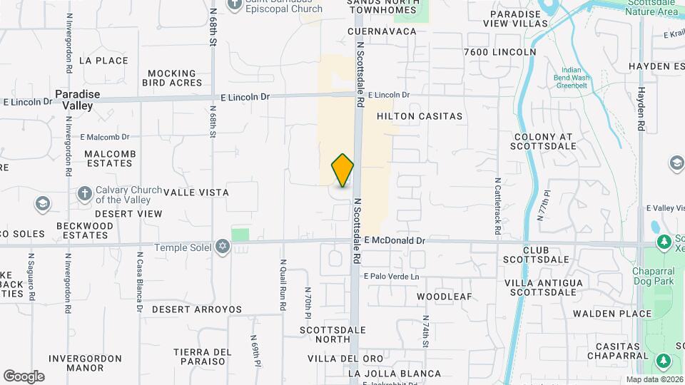 6150 N Scottsdale Rd Map and Location Details