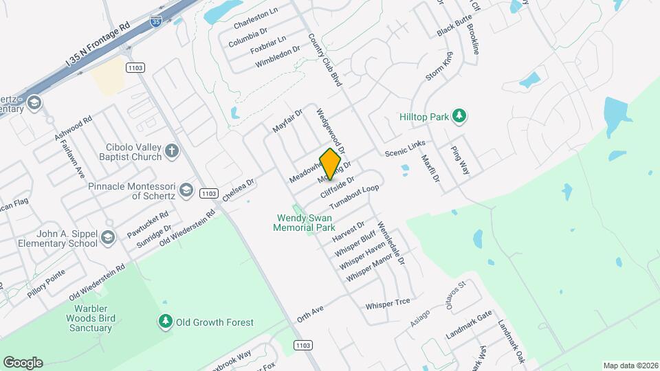 3409 Cliffside Dr Map and Location Details