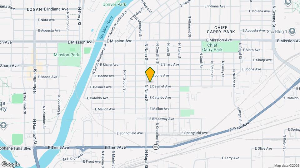 2011 E Desmet Ave Map and Location Details