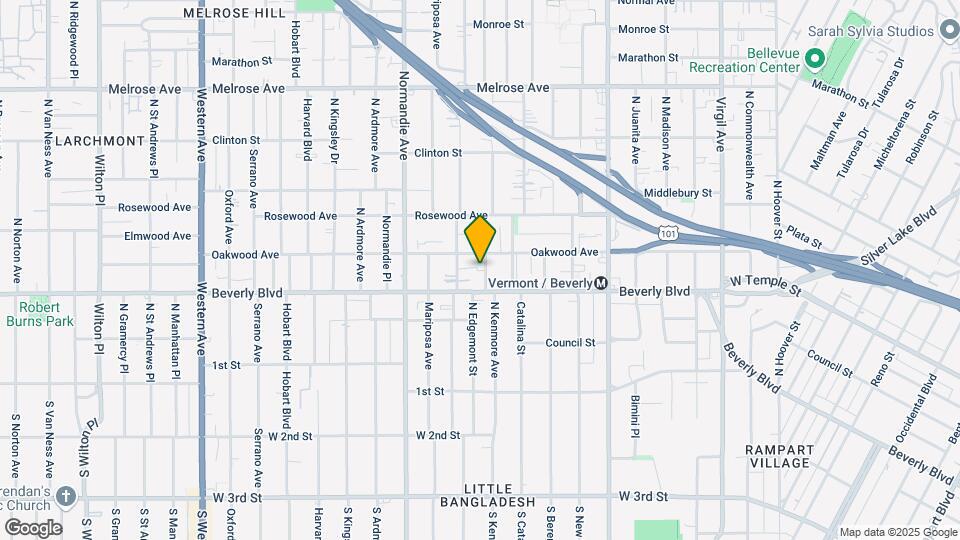 327 N Kenmore Ave Map and Location Details